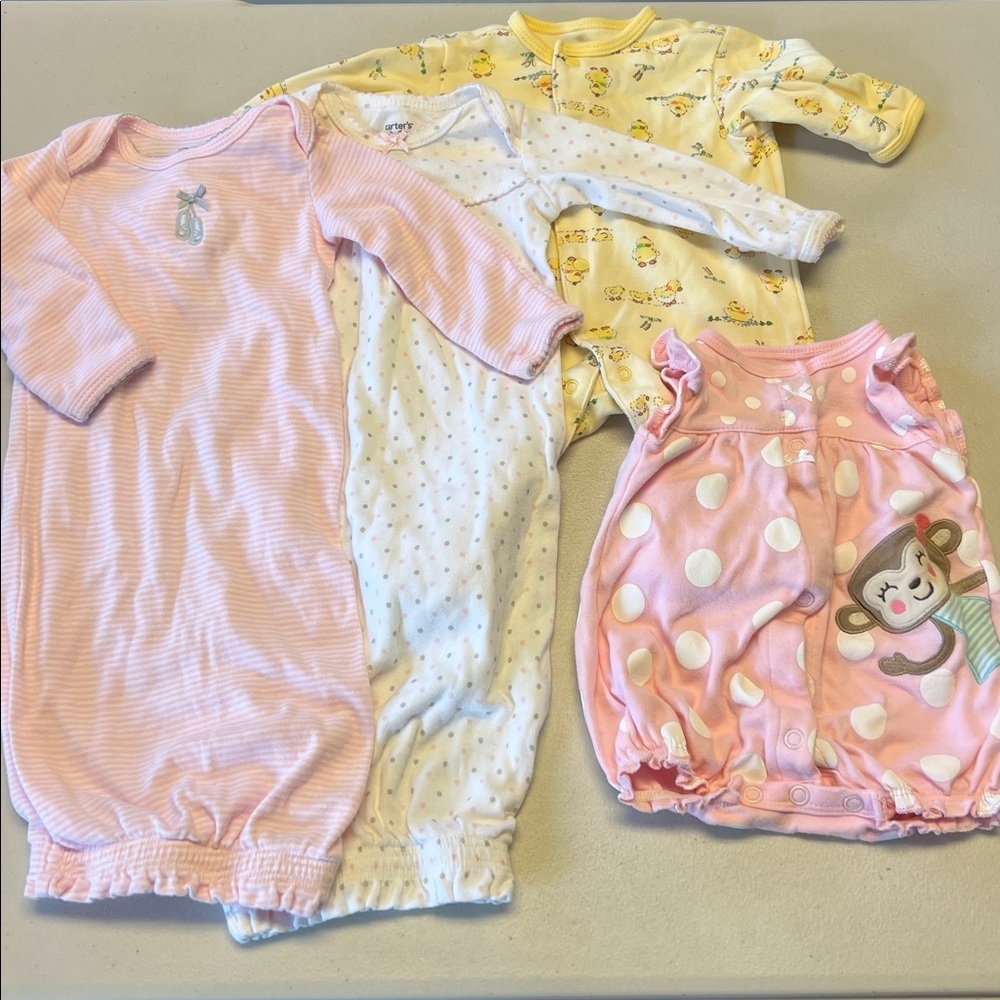 Sleepers Sets Cotton Infants Sz NB